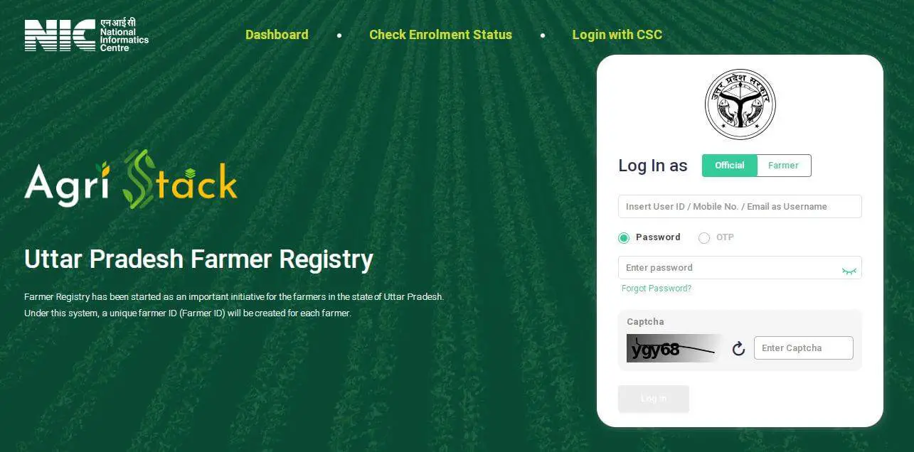 Farmer Registry up Farmer Registry up csc Login