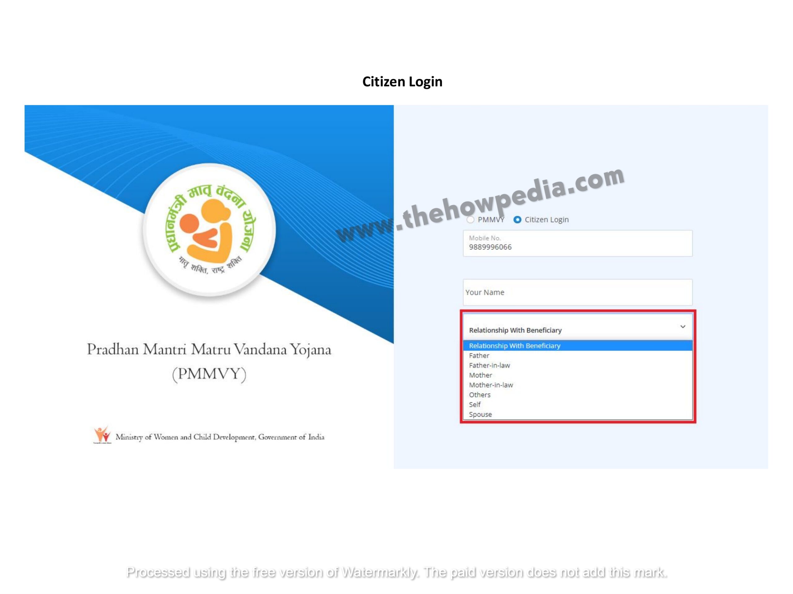 Pradhan Mantri Matru Vandana Yojana Registration