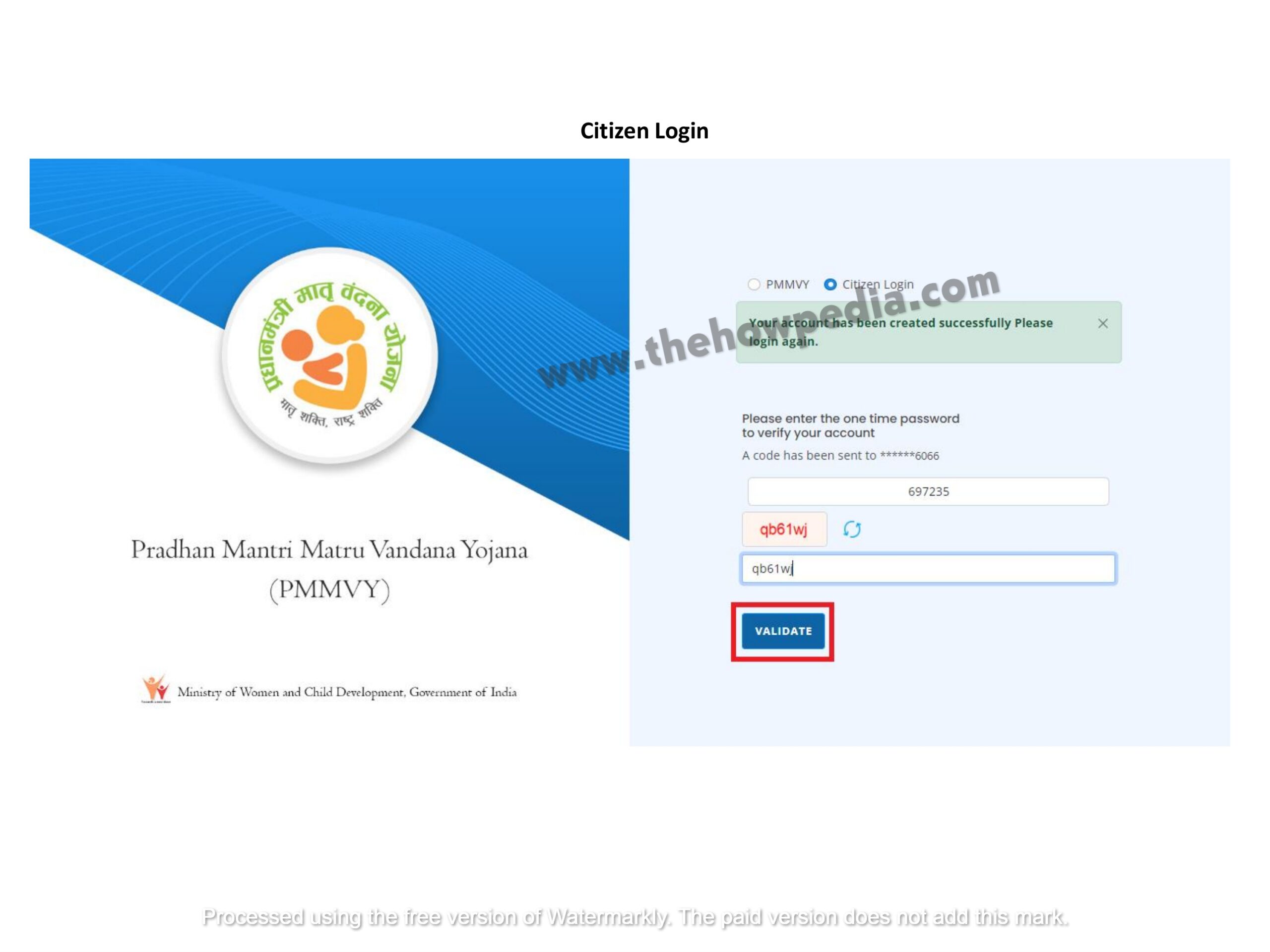 pmmvy Soft Registration