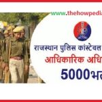 rajasthan police constable recruitment