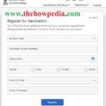 uwin vaccination chaild pregnant women member registration form